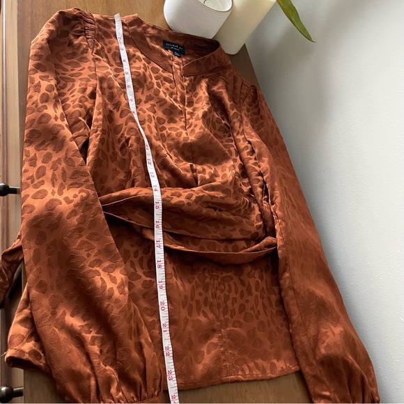 N14 CURRENT AIR Animal Print Blouse Top - Picture 8 of 10